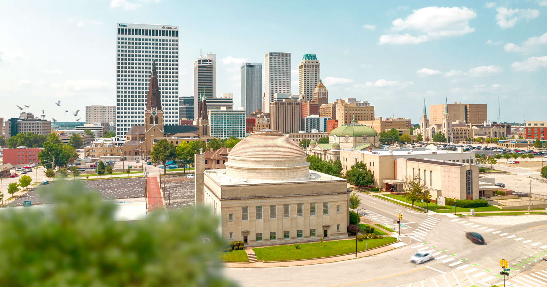 Downtown Tulsa Drone Photo