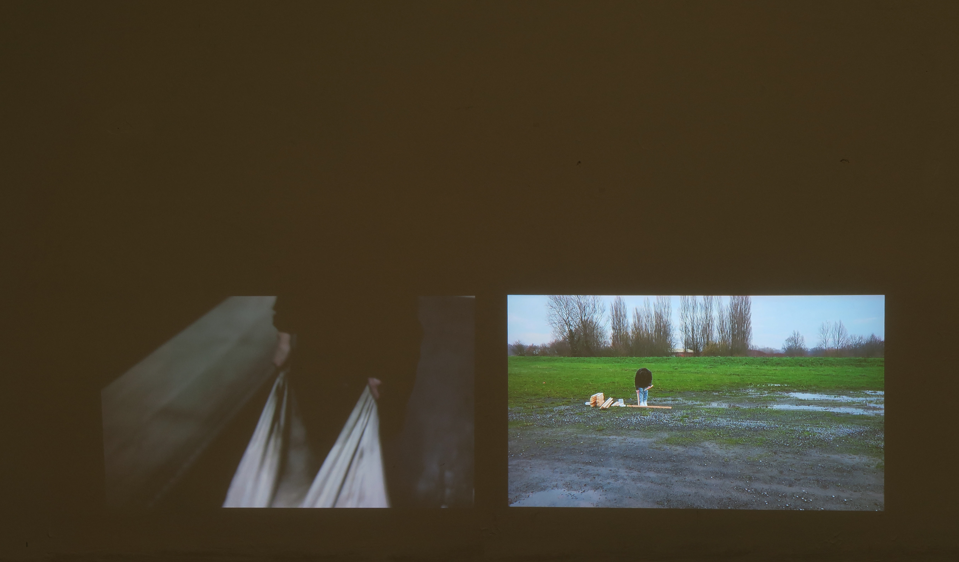 this is the part of the performance we call -The Interval- . with Elise Lepage . Blanco . Gent (B)