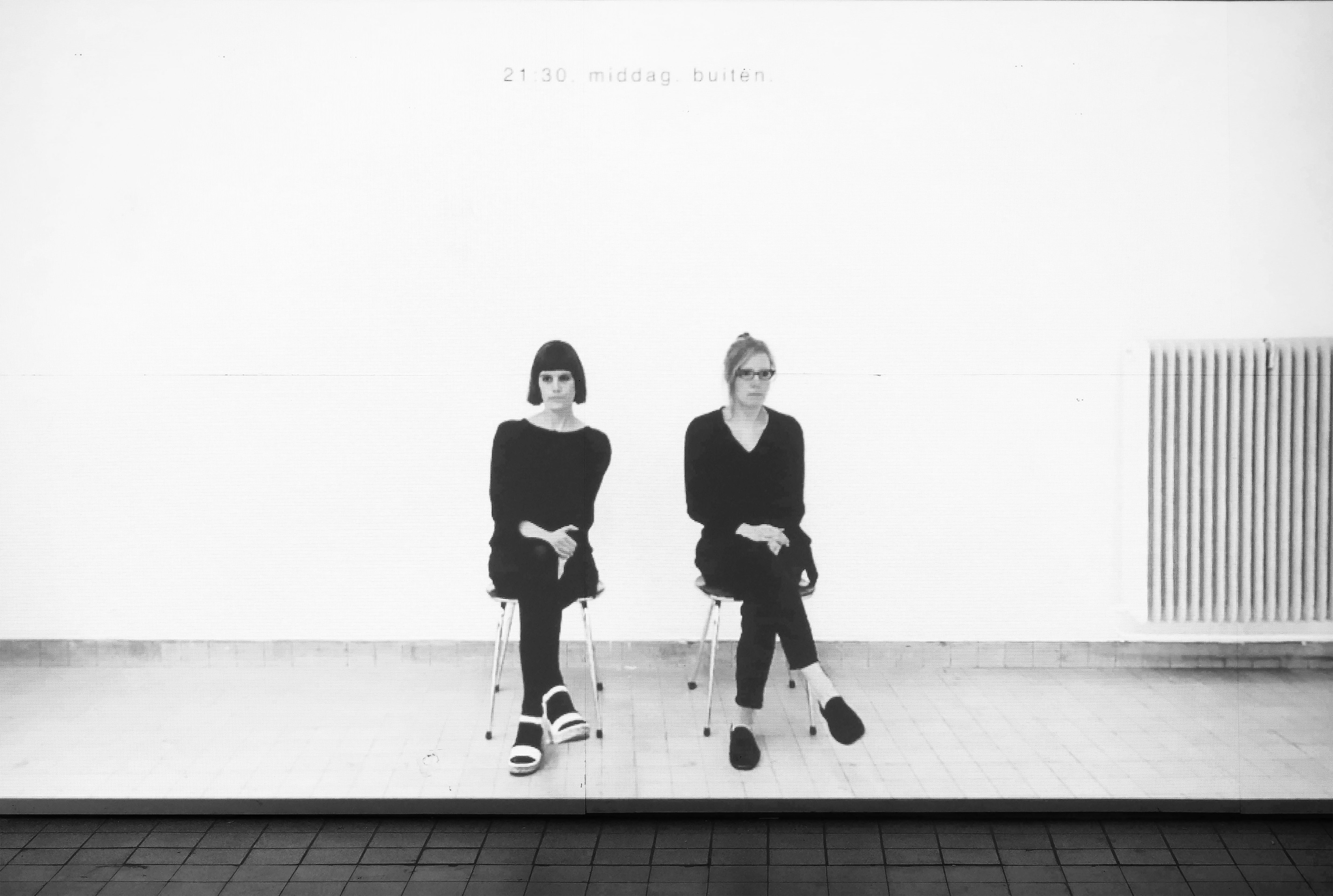 this is the part of the performance we call -The Interval- . with Elise Lepage . Blanco . Gent (B)