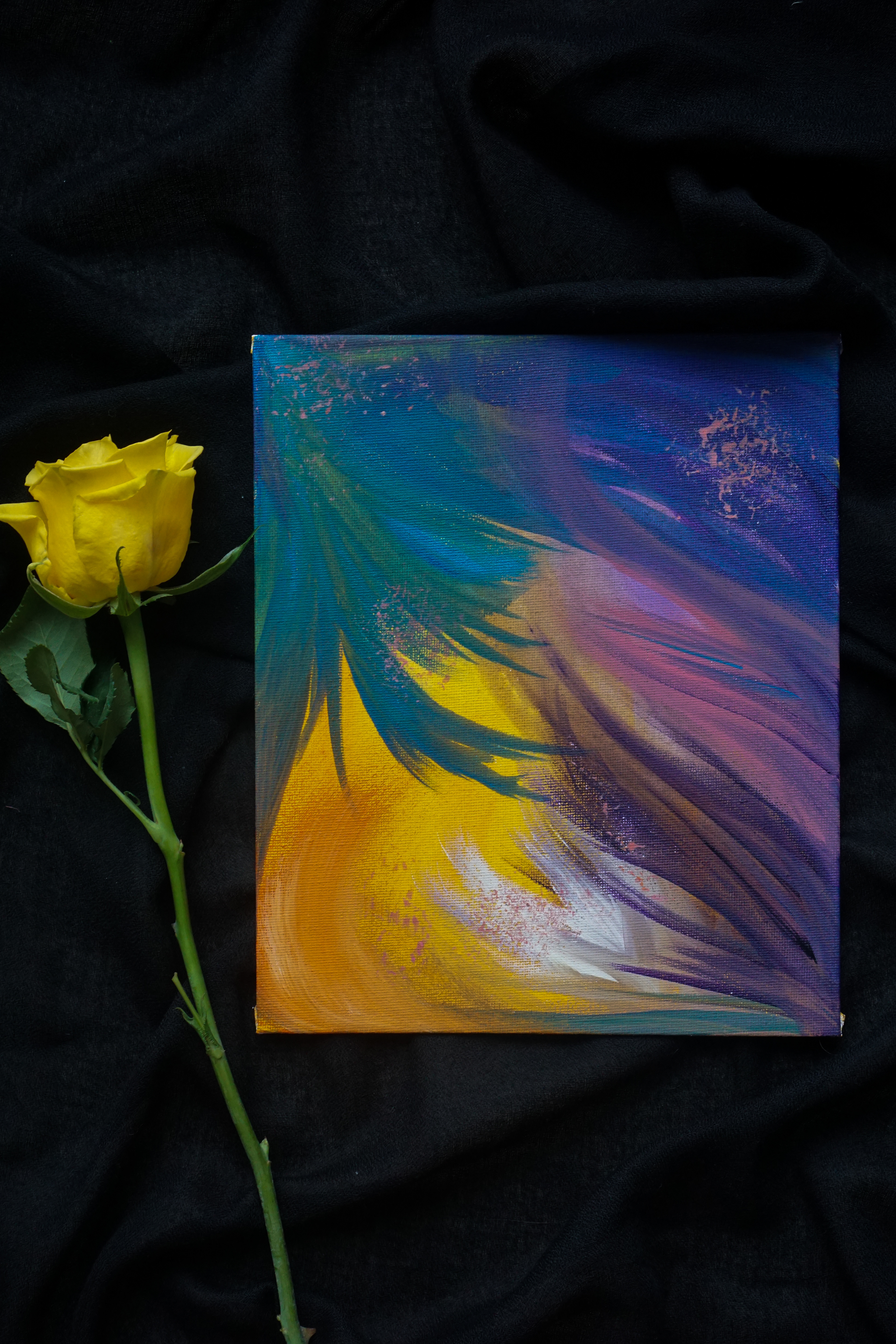 She’s a rainbow_10_Acrylic on canvas_20x24 cm