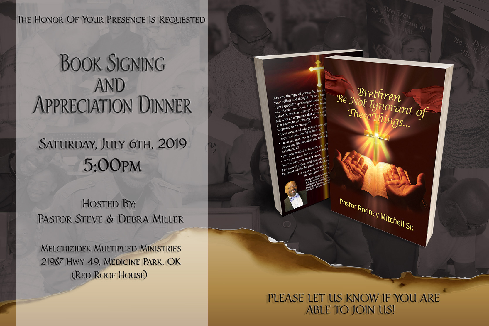 Book Signing Invitation