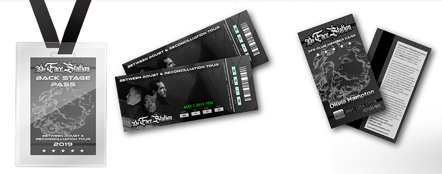 Back Stage Pass, VIP Pass, DFS Club Card