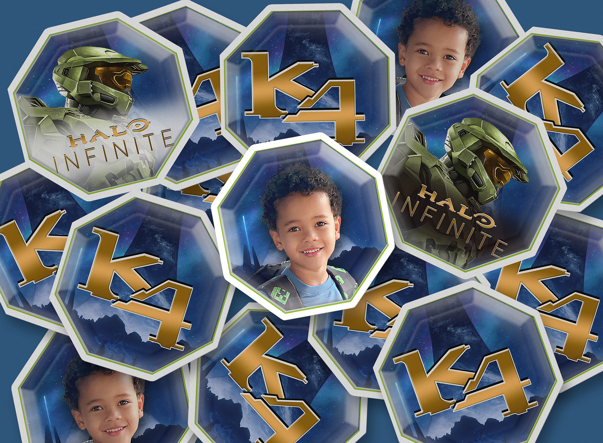 k4 Stickers / Cupcake Toppers
