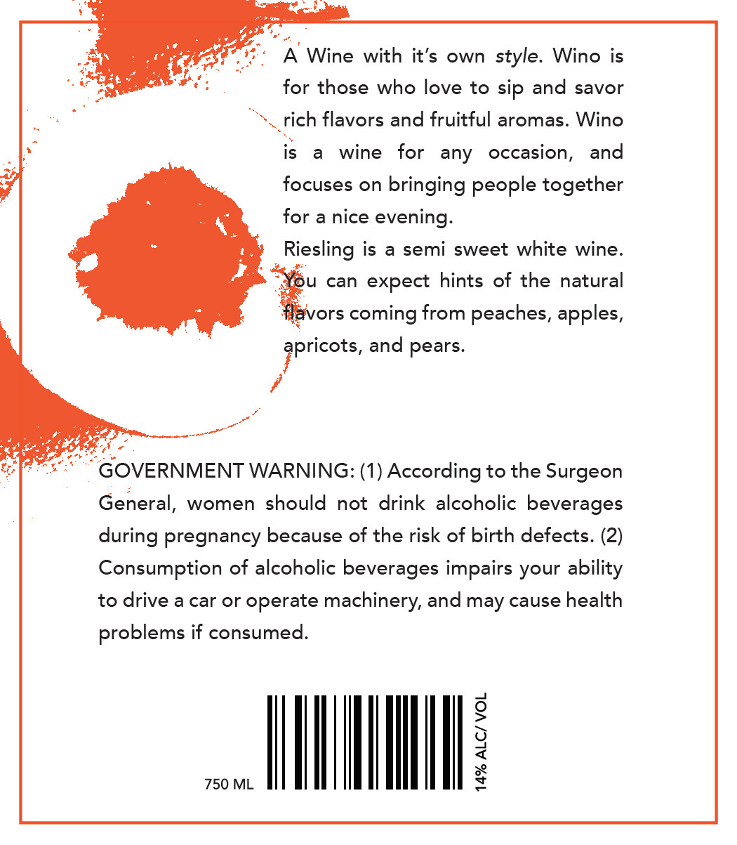 Wine Label Back