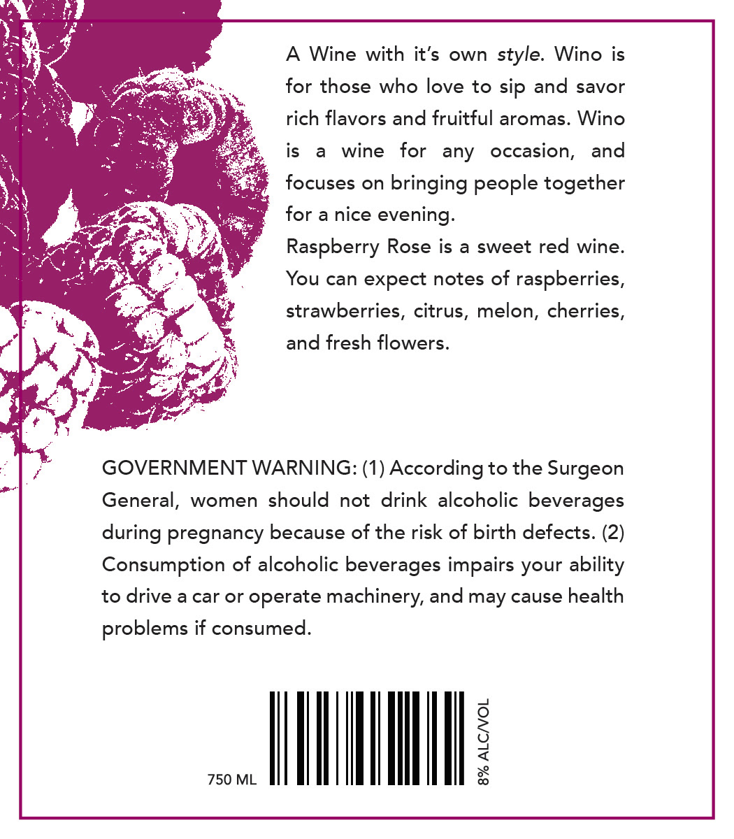 Wine Label Back