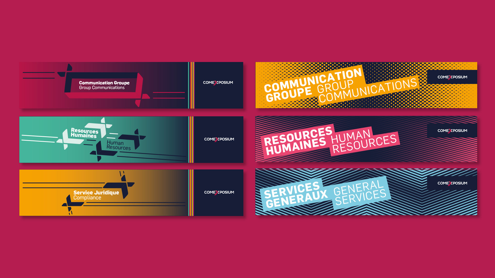 Comexposium email headers for internal comms campaigns