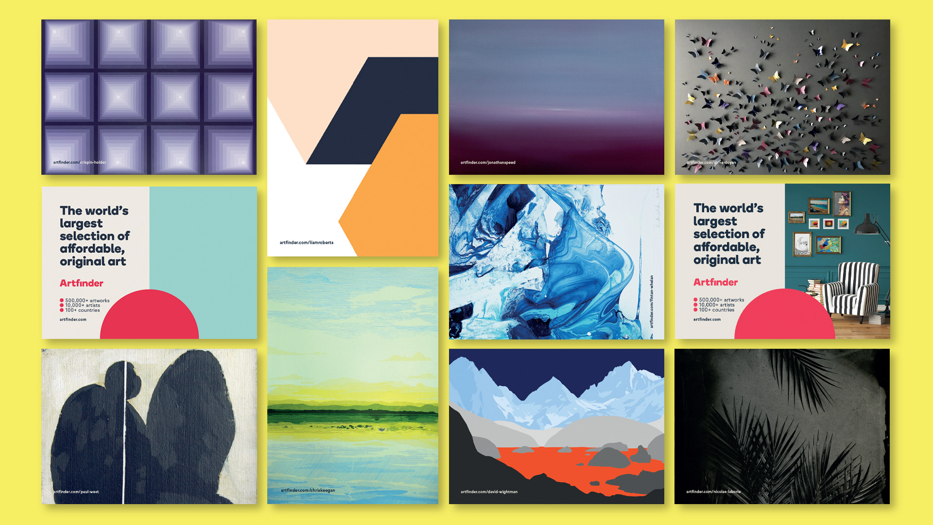 Art postcards for Sleep + Eat event