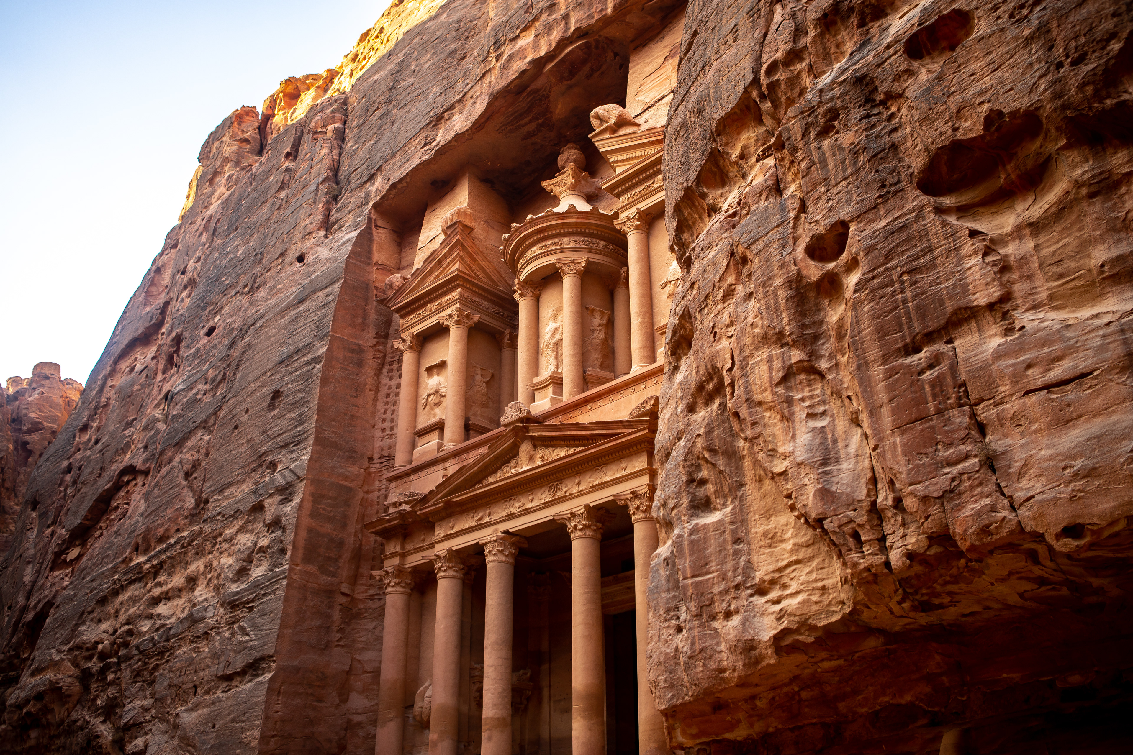 The face of the Treasury in Petra.