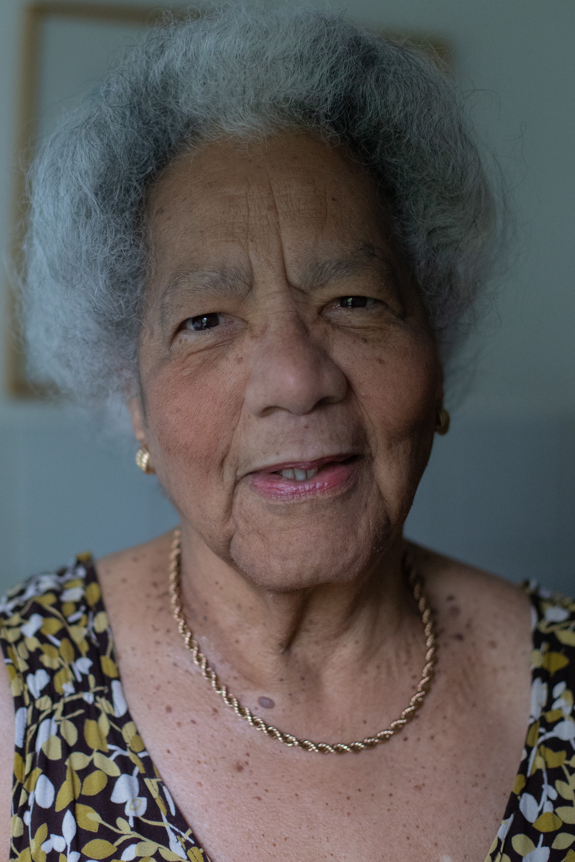 Gloria Maharaj, aged 86, at her home in London.