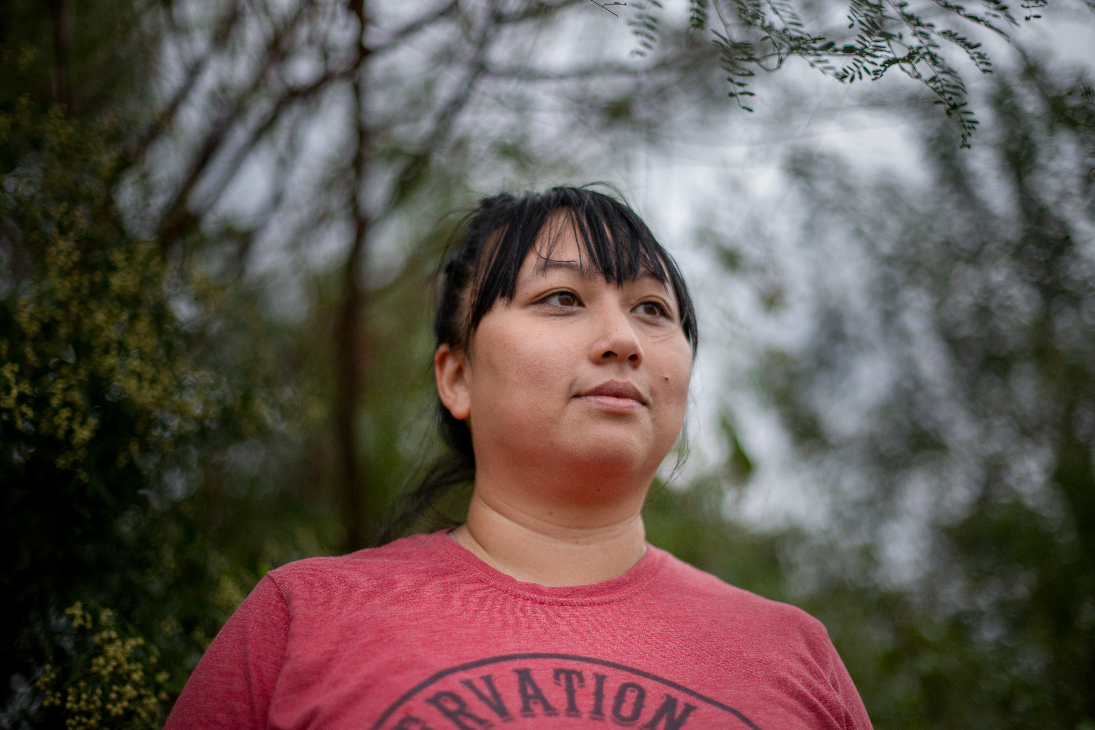 Anh Luu, 38 years old, poses for a portrait. Anh Luu grew up in New Orleans and her family are Vietnamese.