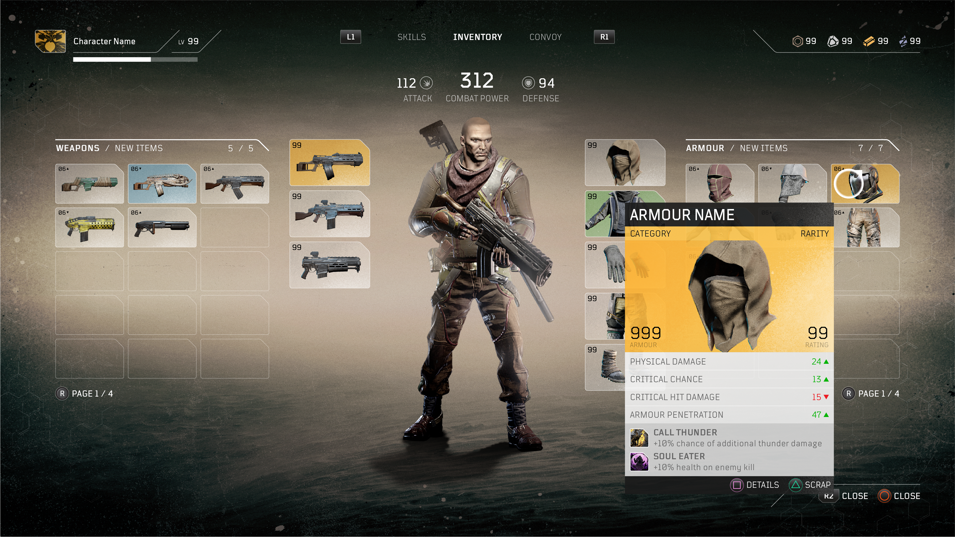 Main Inventory  //  UI