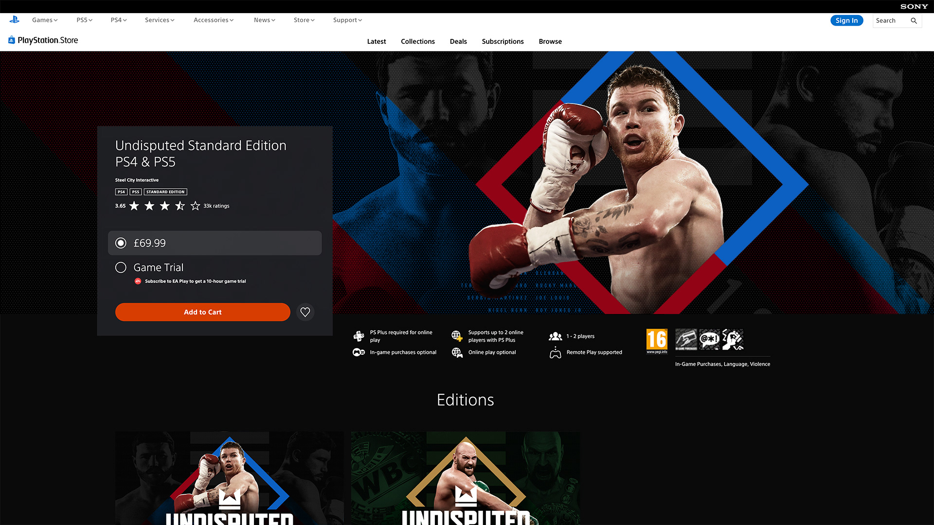 PlayStation Store mockup
