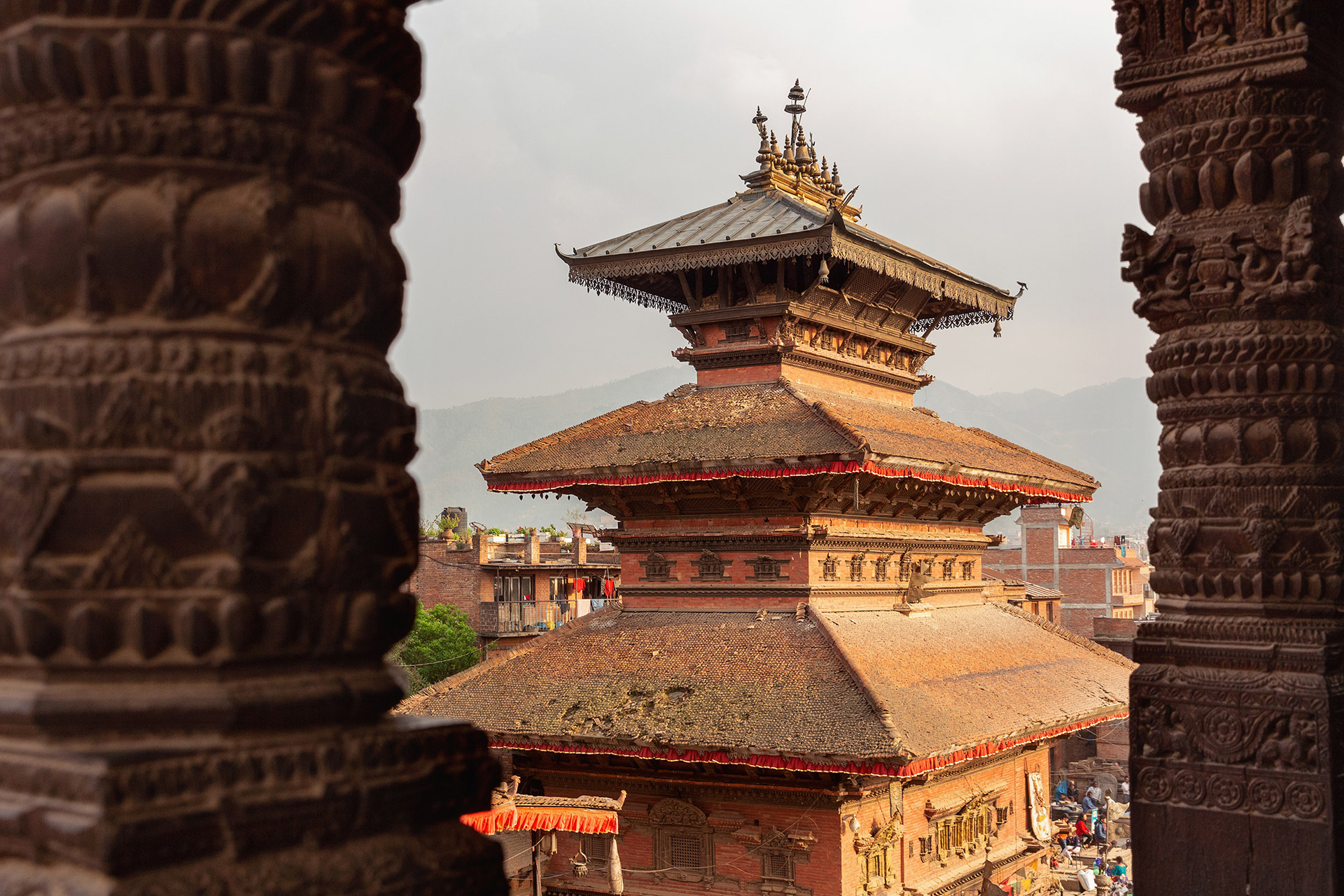 Bhairavnath Temple, Bhaktapur, Nepal {040118_Nepal_1014}