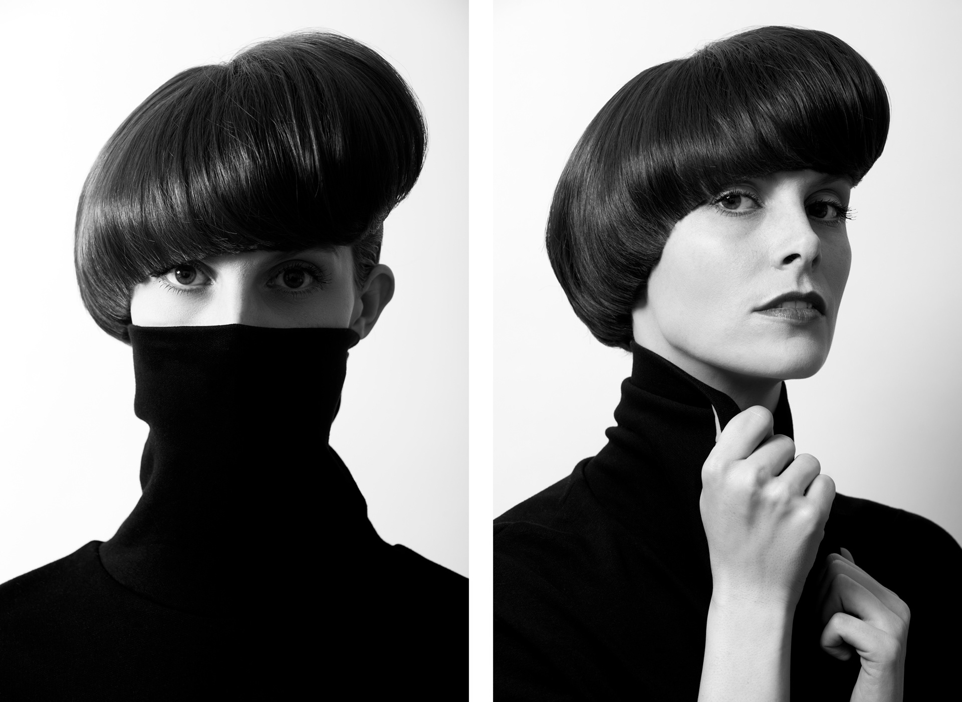 Hair styling by Christel Hestbek for Young Intercoiffure