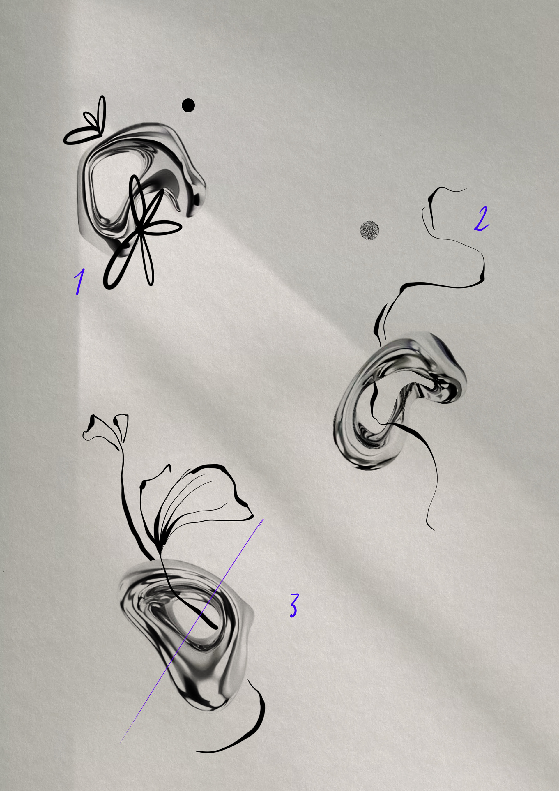 shiny but edgy / mind. 8 cm. 