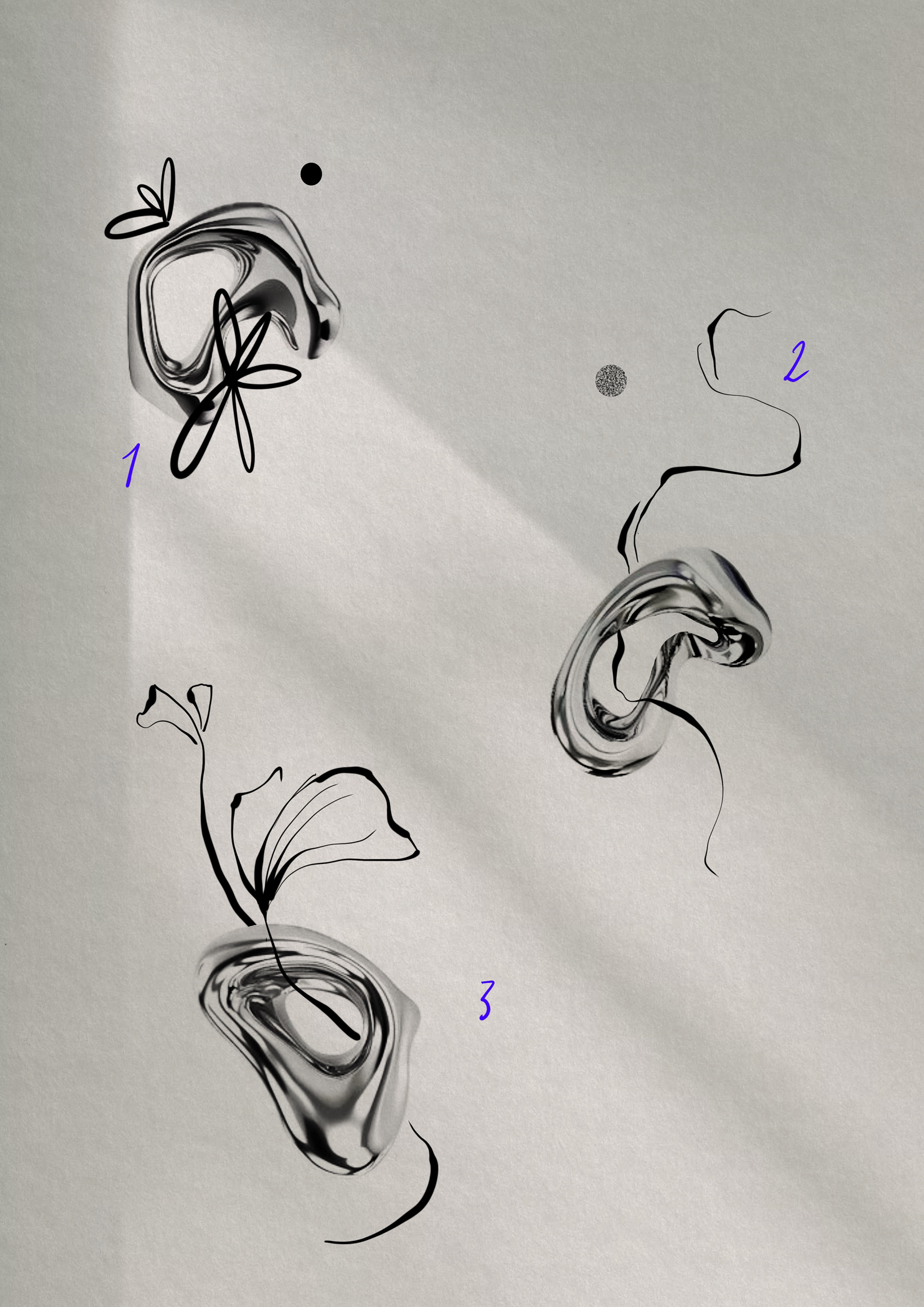 shiny but edgy 1-3 // mind. 8 cm