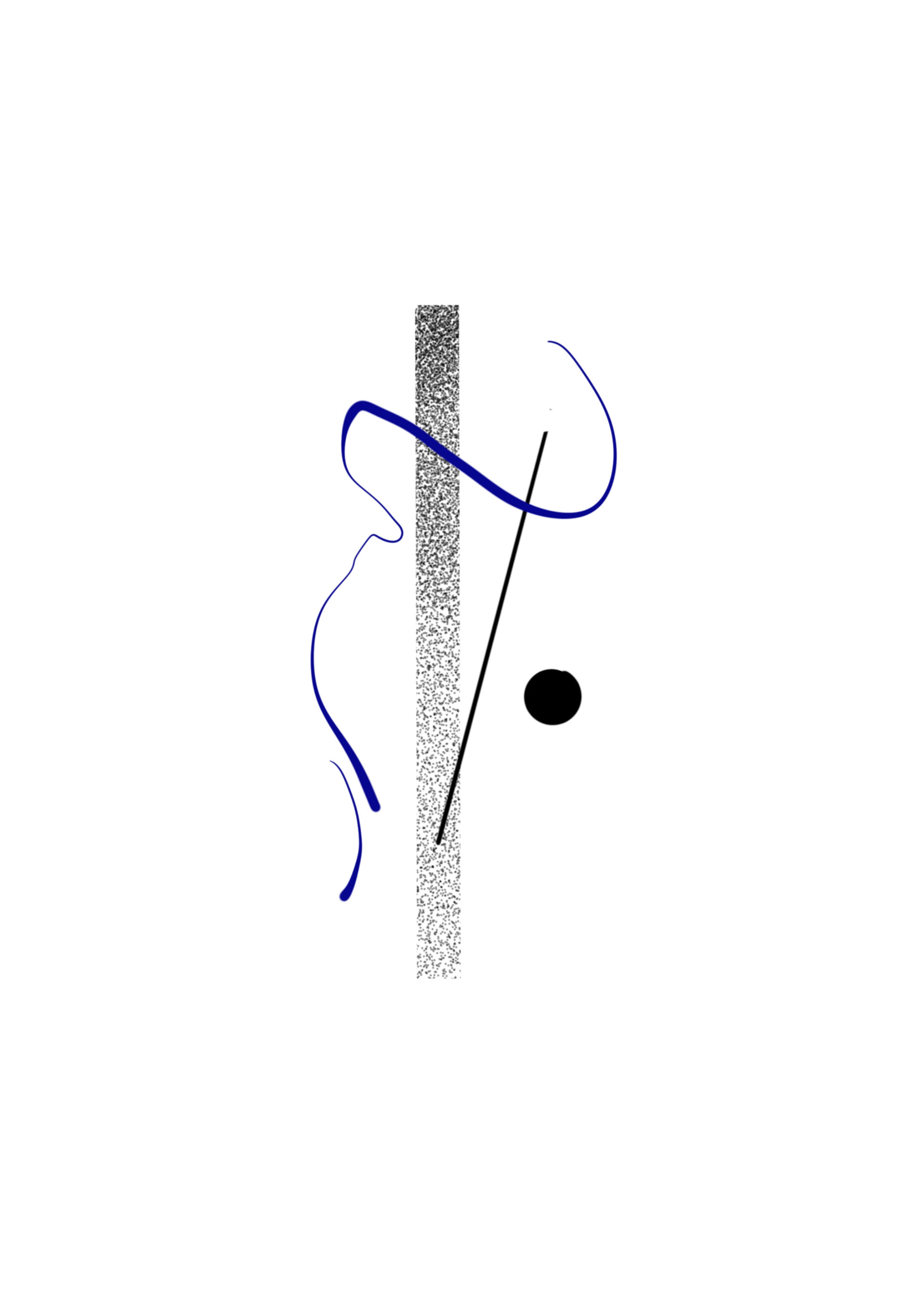 blue lining mind. 8 cm