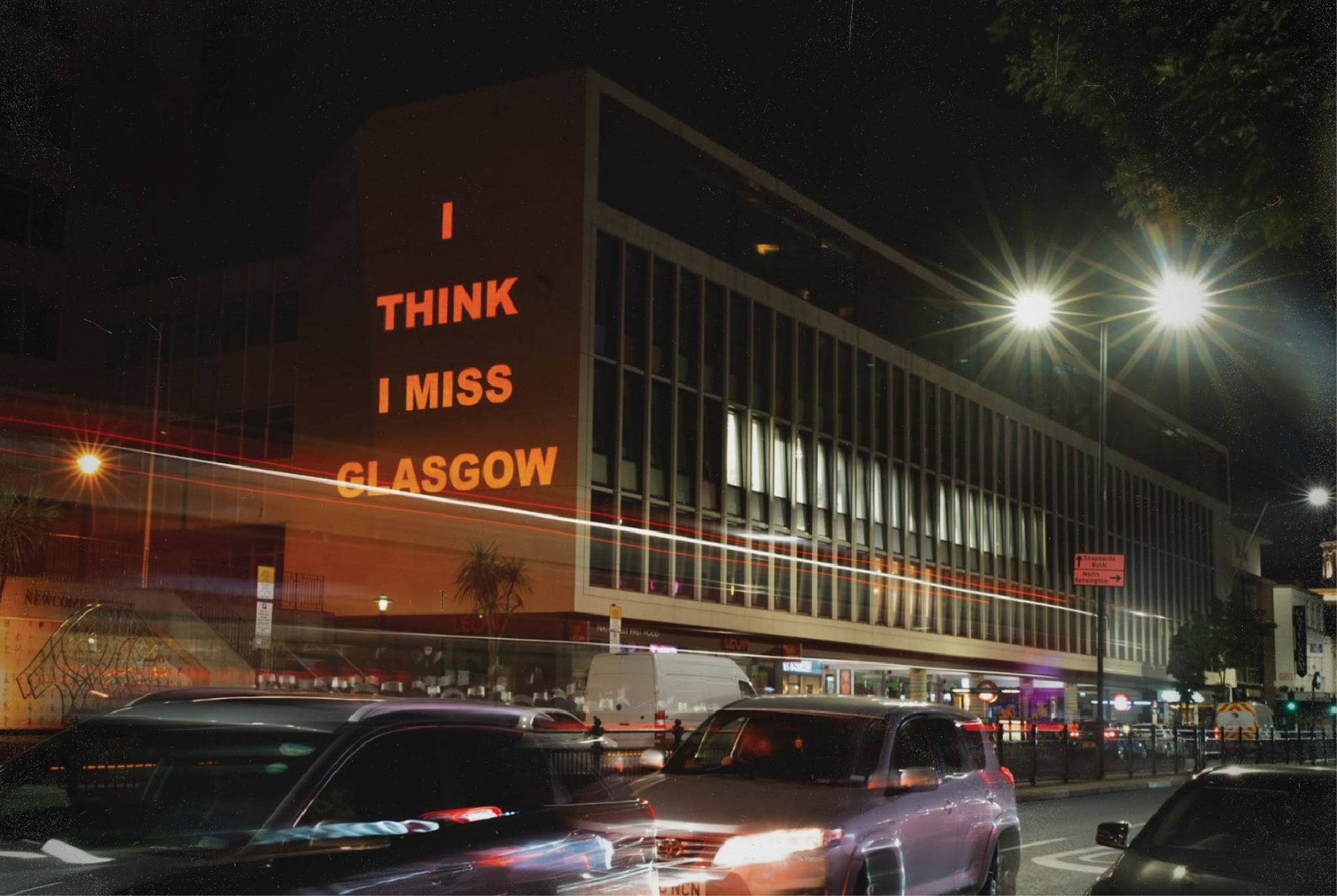 London - Joesef 'I Miss Glasgow' Projection
