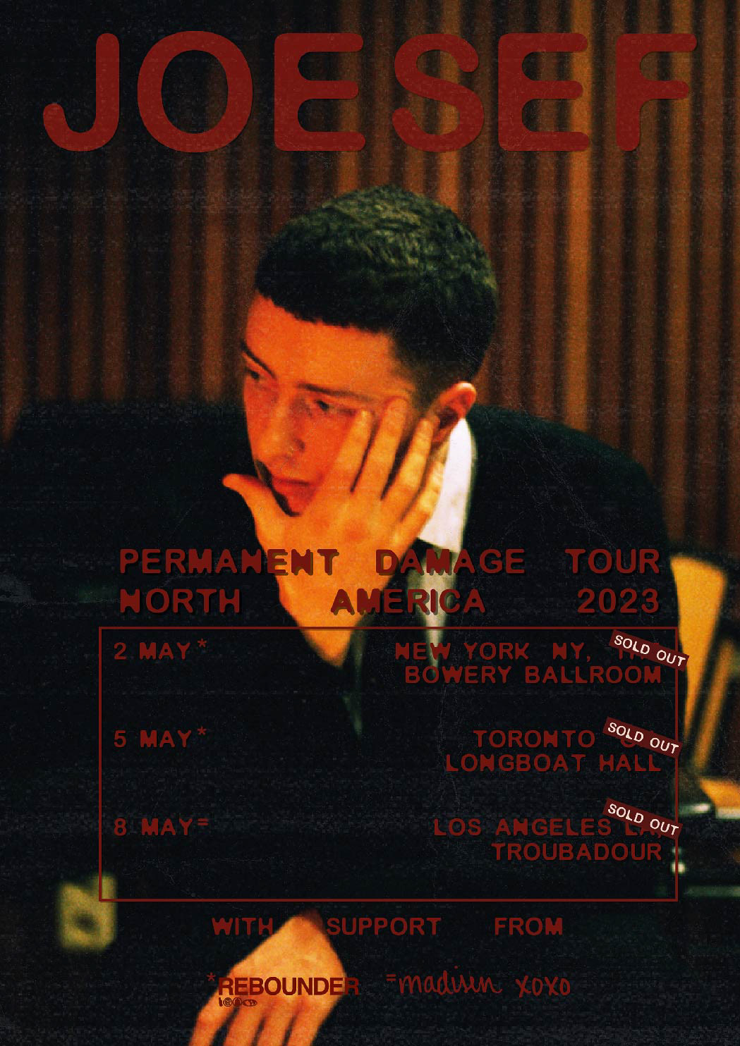 Joesef North America Tour Poster