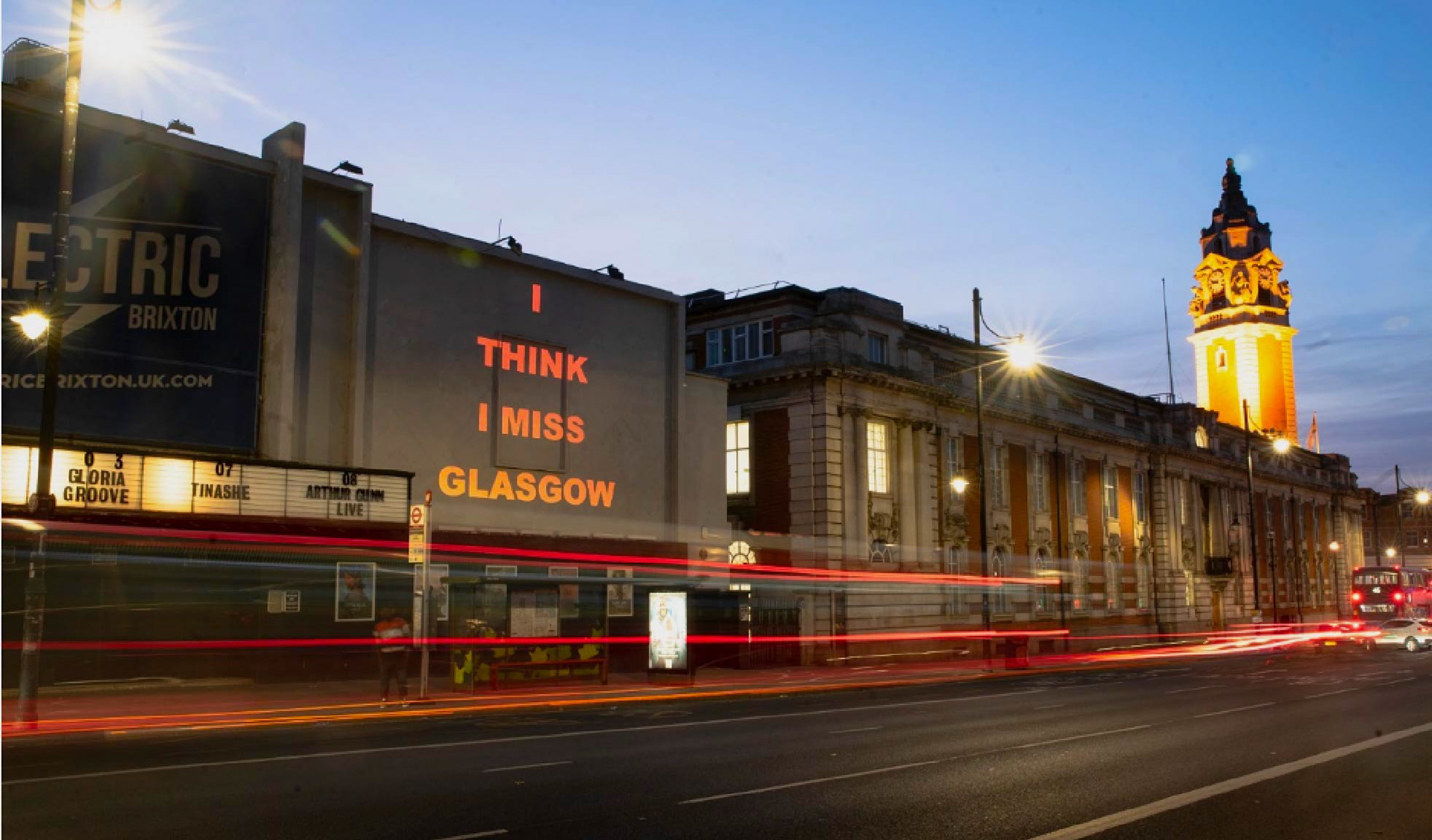 London - Joesef 'I Miss Glasgow' Projection