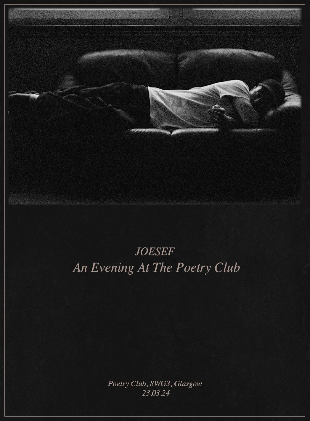 Joesef 'Poetry Club' Event Poster