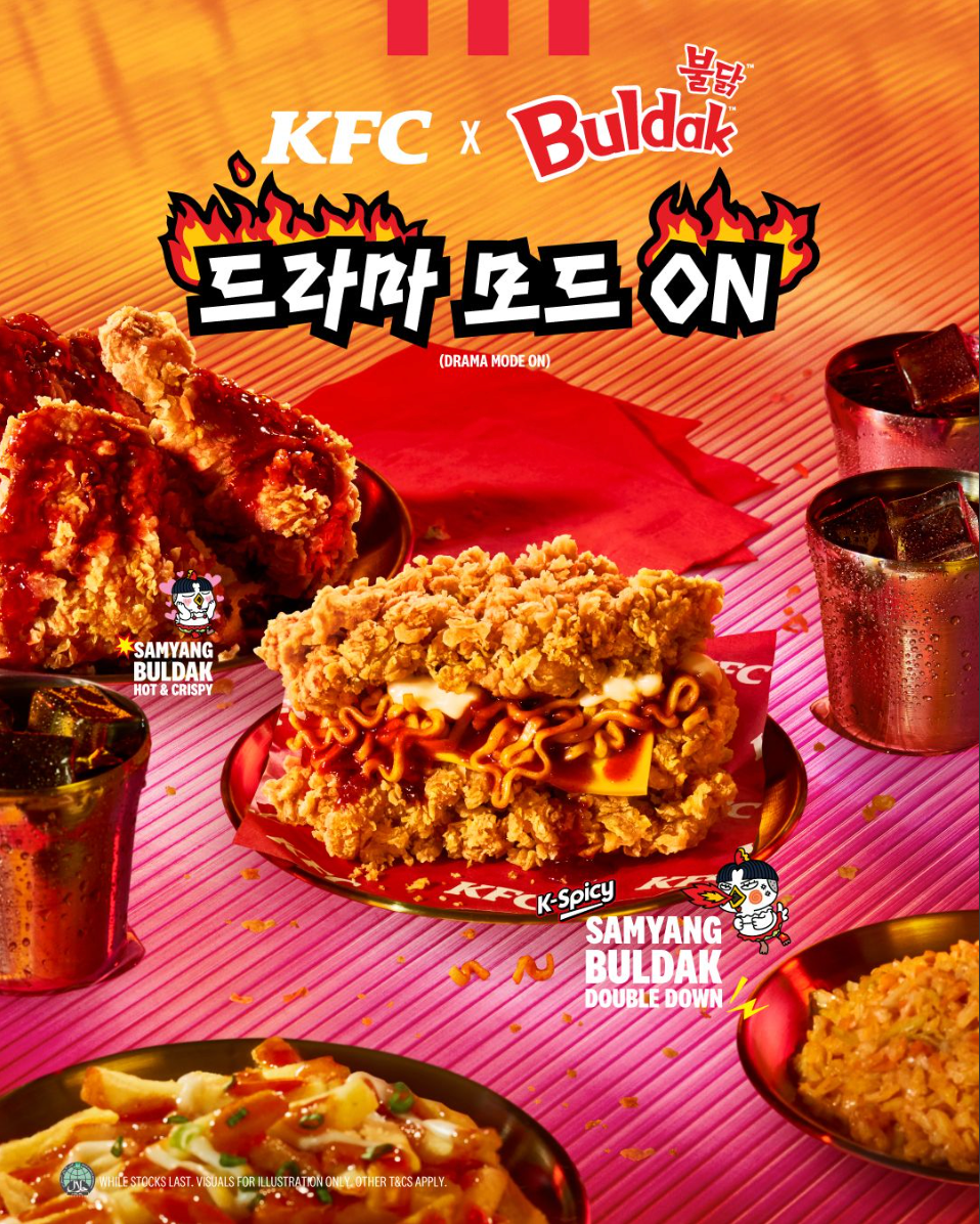 KFC SINGAPORE SAMYANG BULDAK DOUBLE DOWN