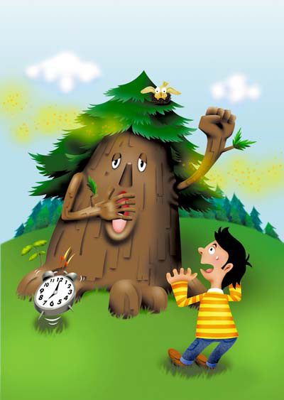 花粉症ポスターイラスト/photoshop