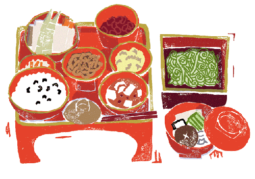 富山県郷土料理イラスト/photoshop