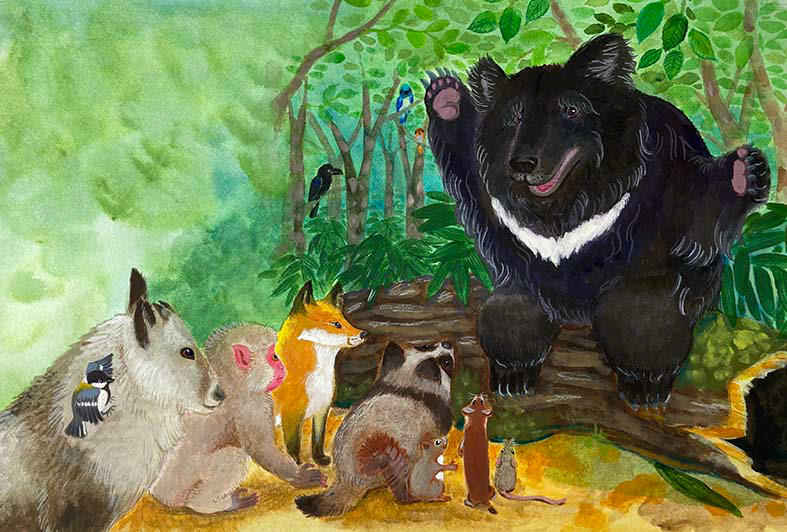 KOBELCO森の絵本童話大賞/金賞作品挿し絵