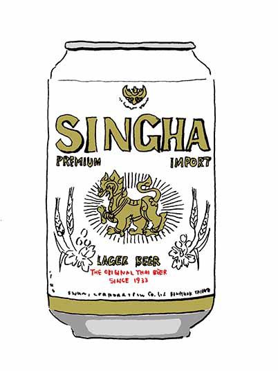 シンガービール・アジアのご飯/Hanako