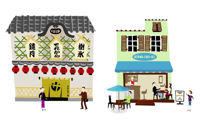 SUNTORY それからWeb用イラスト