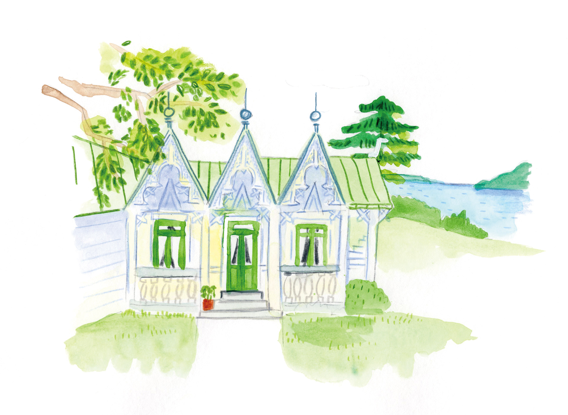 ホテルのイラスト/CASA BRUTUS