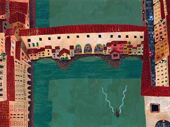 ベッキオ橋/acrylic