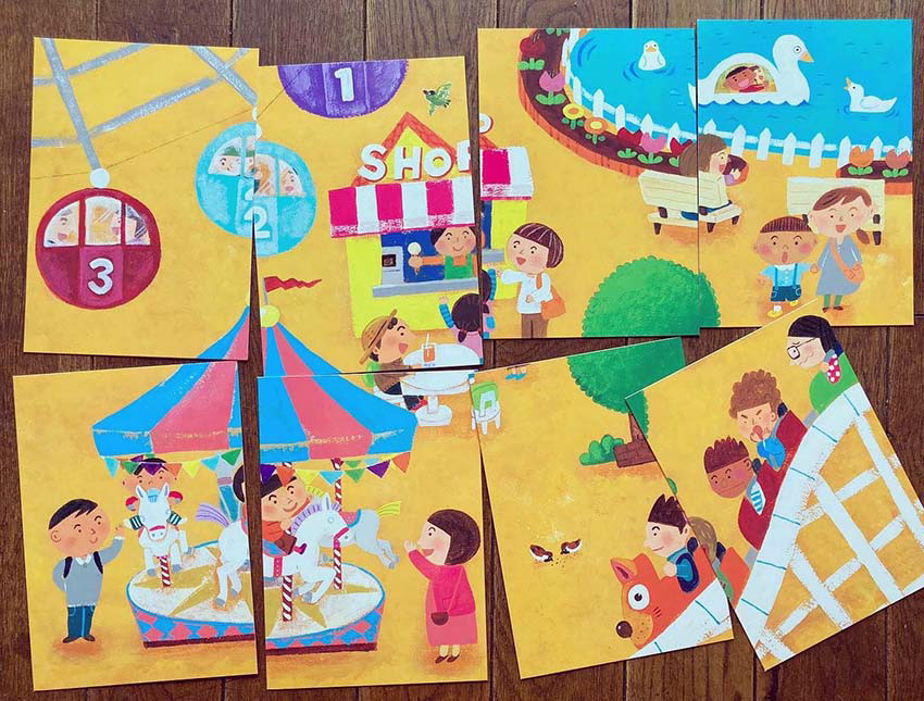 パズル教材/Gakken/イラスト