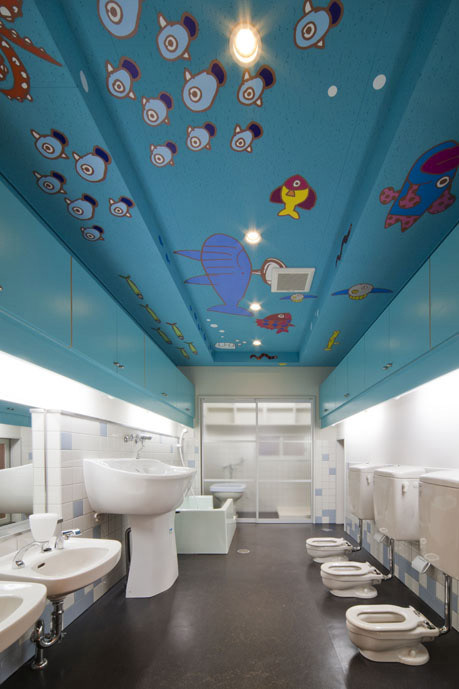 幼稚園トイレの天井絵/photoshop