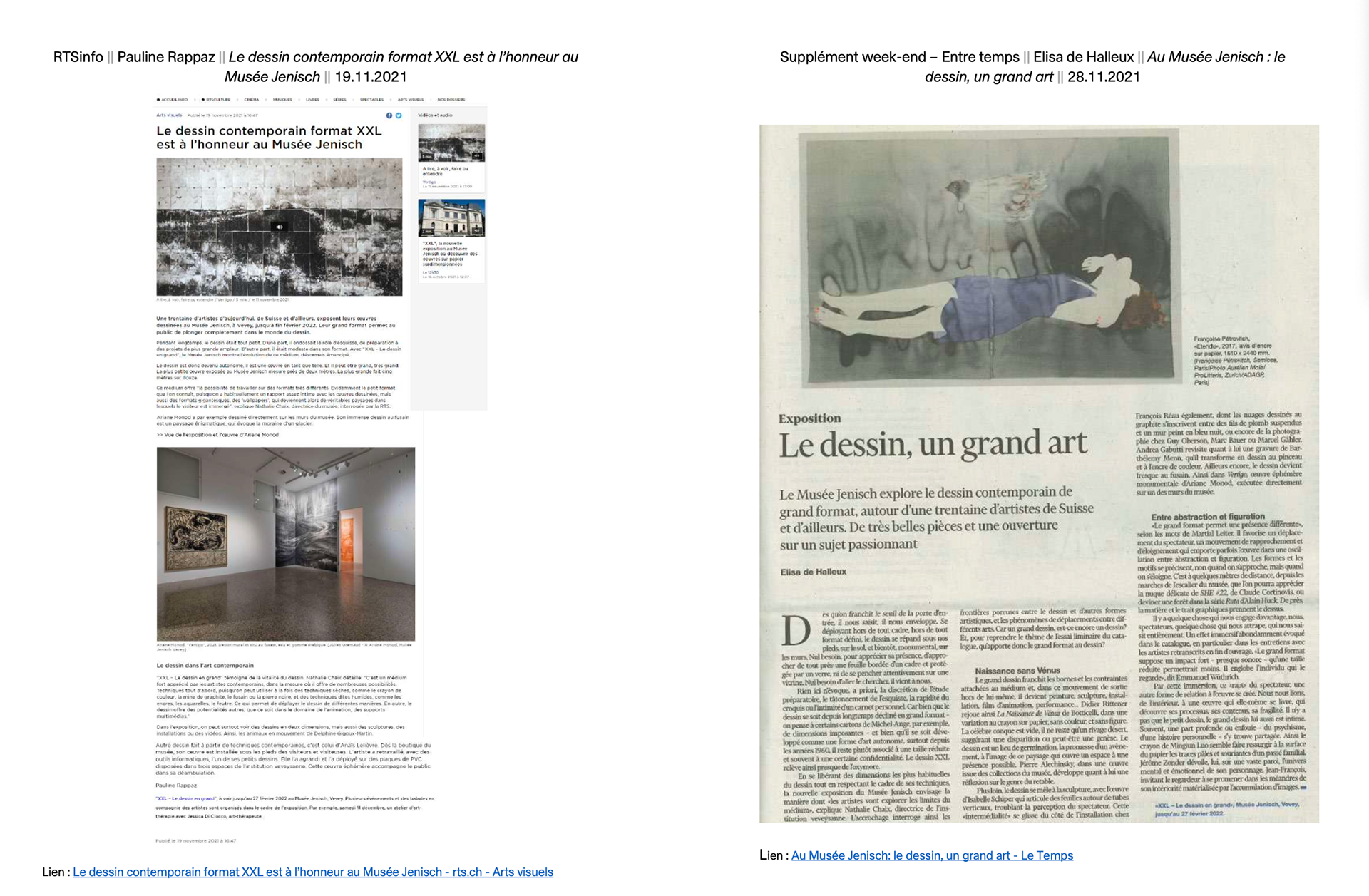 Musée Jenisch Vevey, 2022