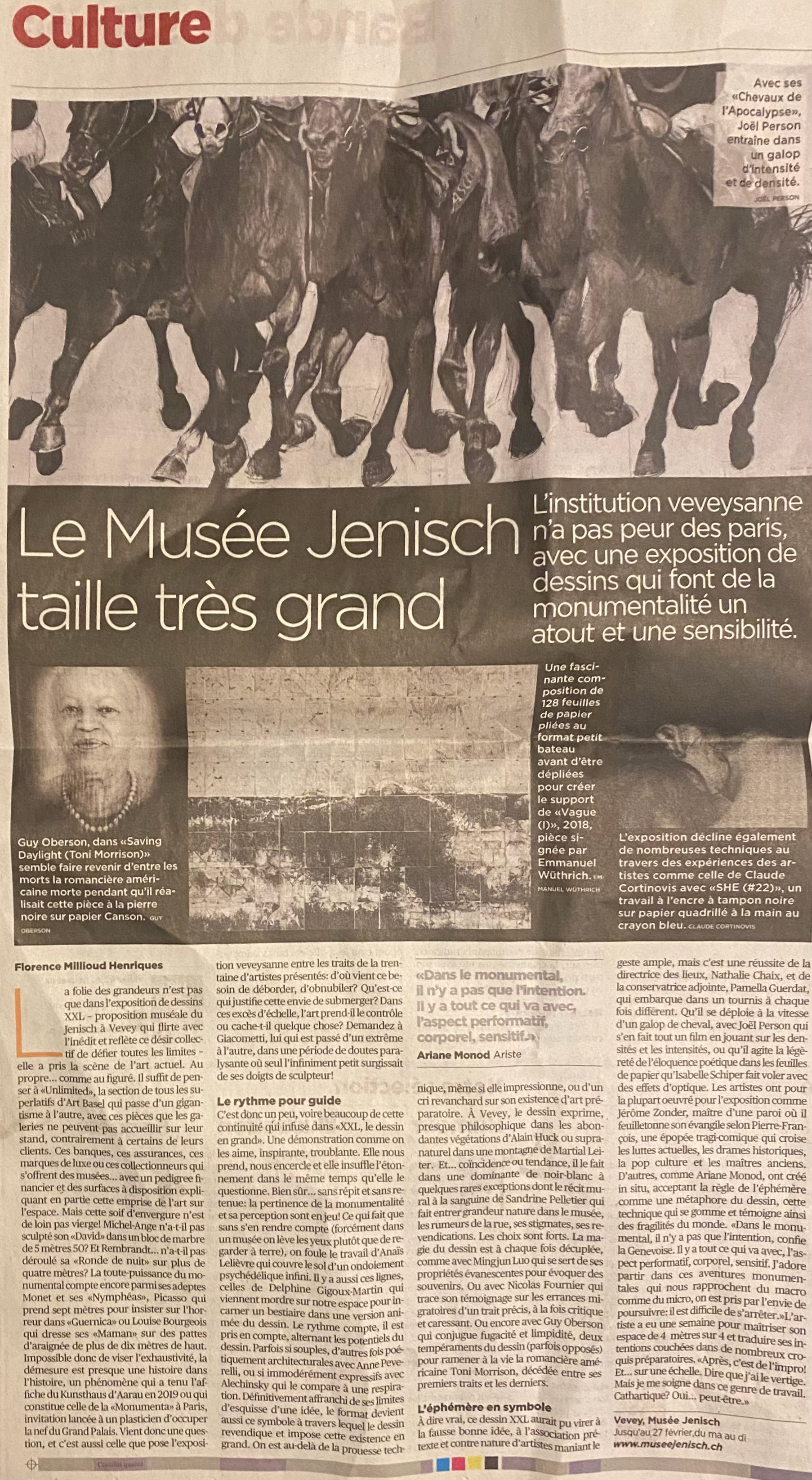 Musée Jenisch Vevey, 2022