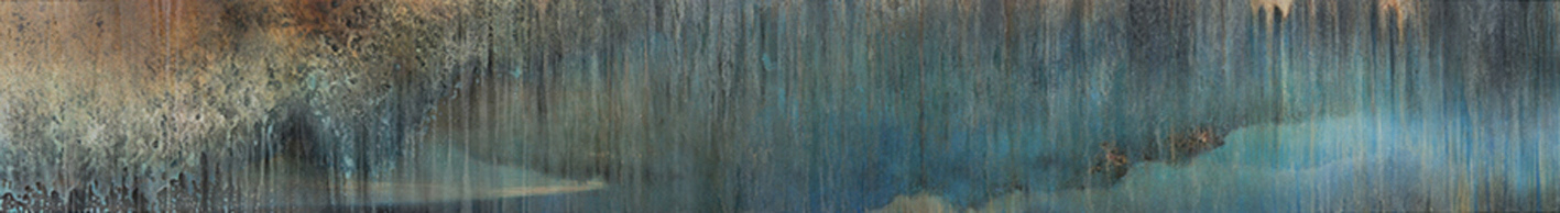 Huile sur aluminium, 40 x 340 cm, 2015