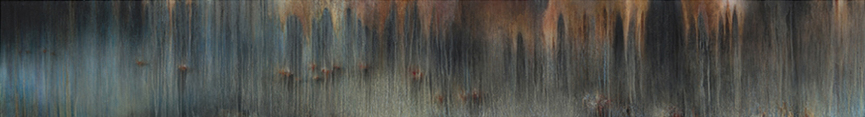 Huile sur aluminium, 40 x 340 cm, 2015