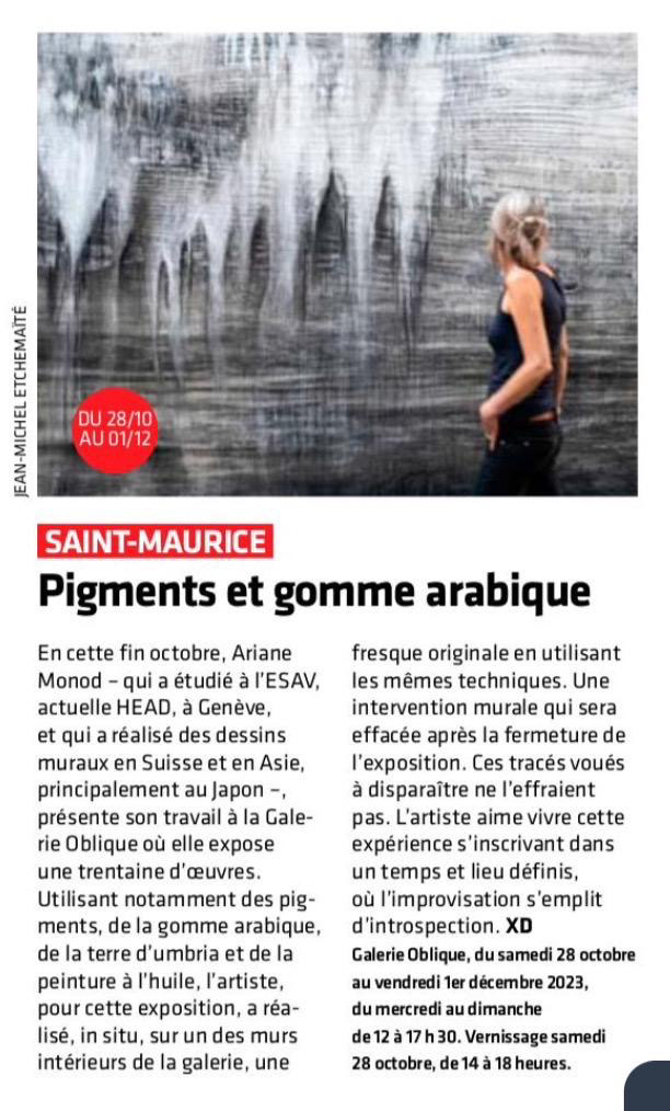 Nouvelliste / octobre 2023