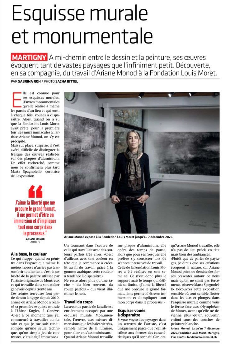 parution dans le Nouvelliste_Sabrina Roh_27 oct. 2025