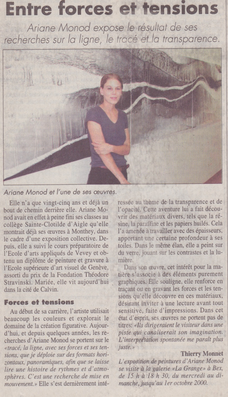 La Grange, Bex, 2000