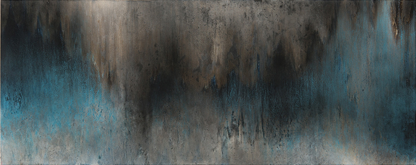 Huile sur aluminium, 40 x 100 cm, 2017