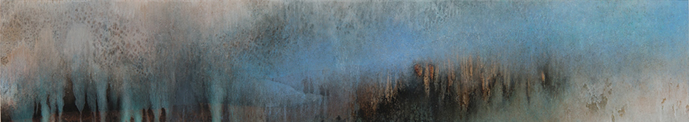 Huile sur aluminium, 30 x 170 cm, 2017
