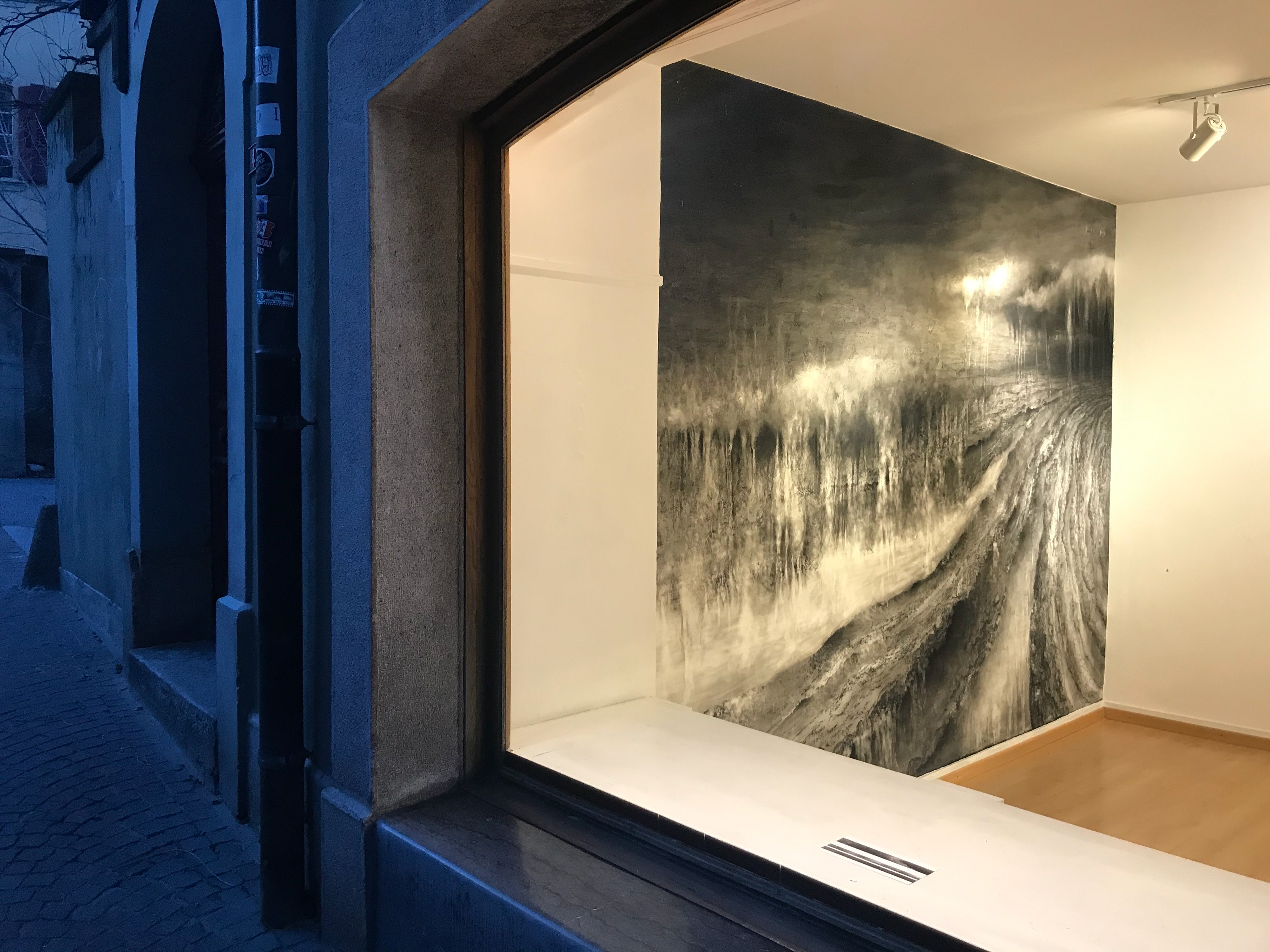 Drawing wall_Grande Fontaine, Sion