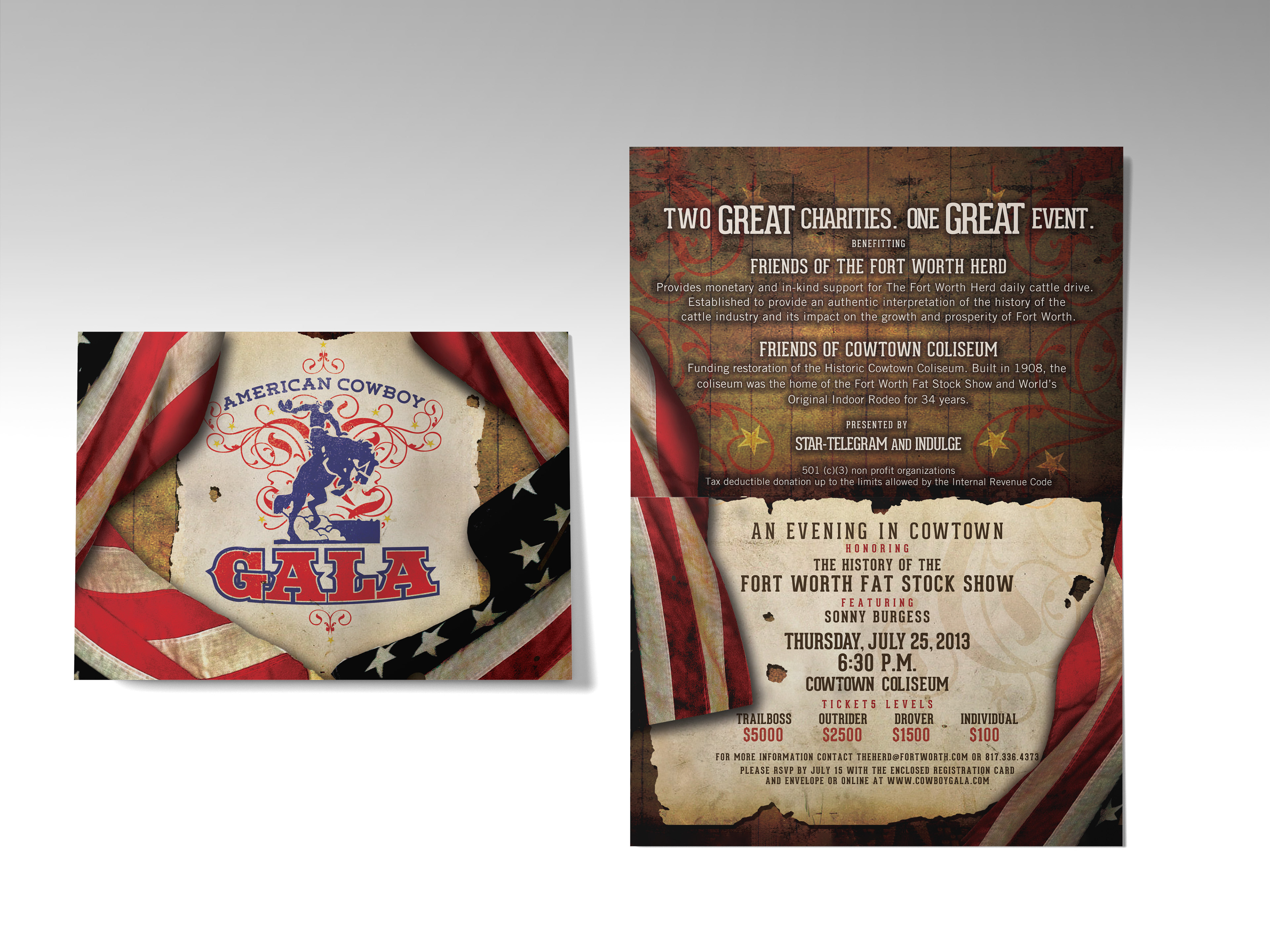 American Cowboy Gala Invitation