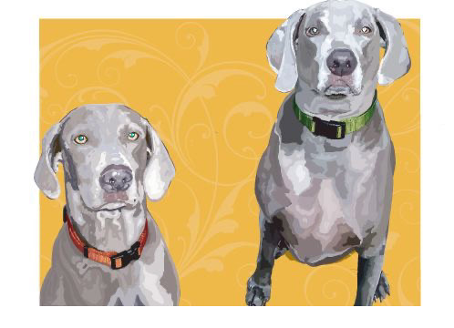 Gracie and Huck - Commissioned Work