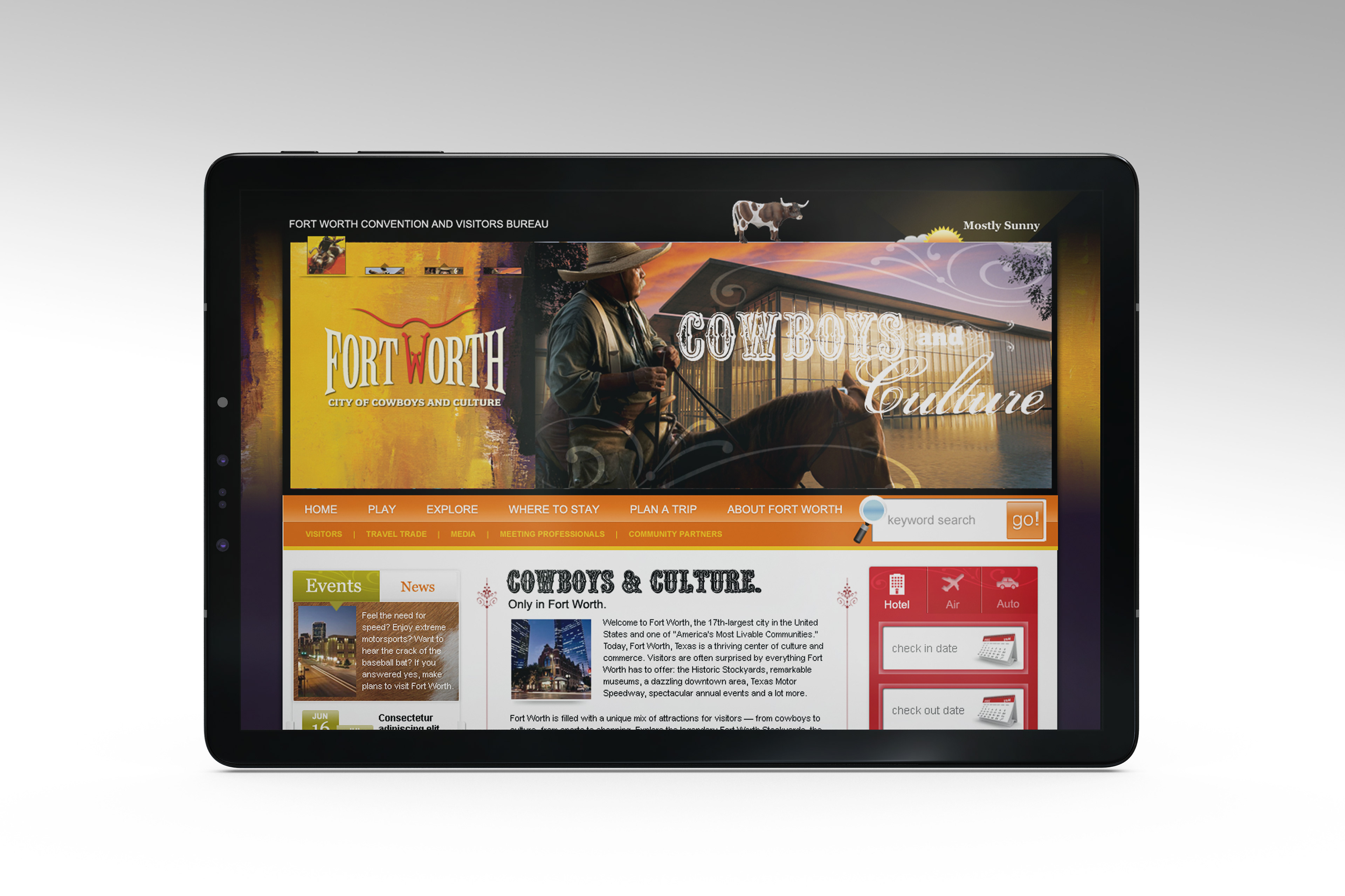 Fort Worth CVB Website