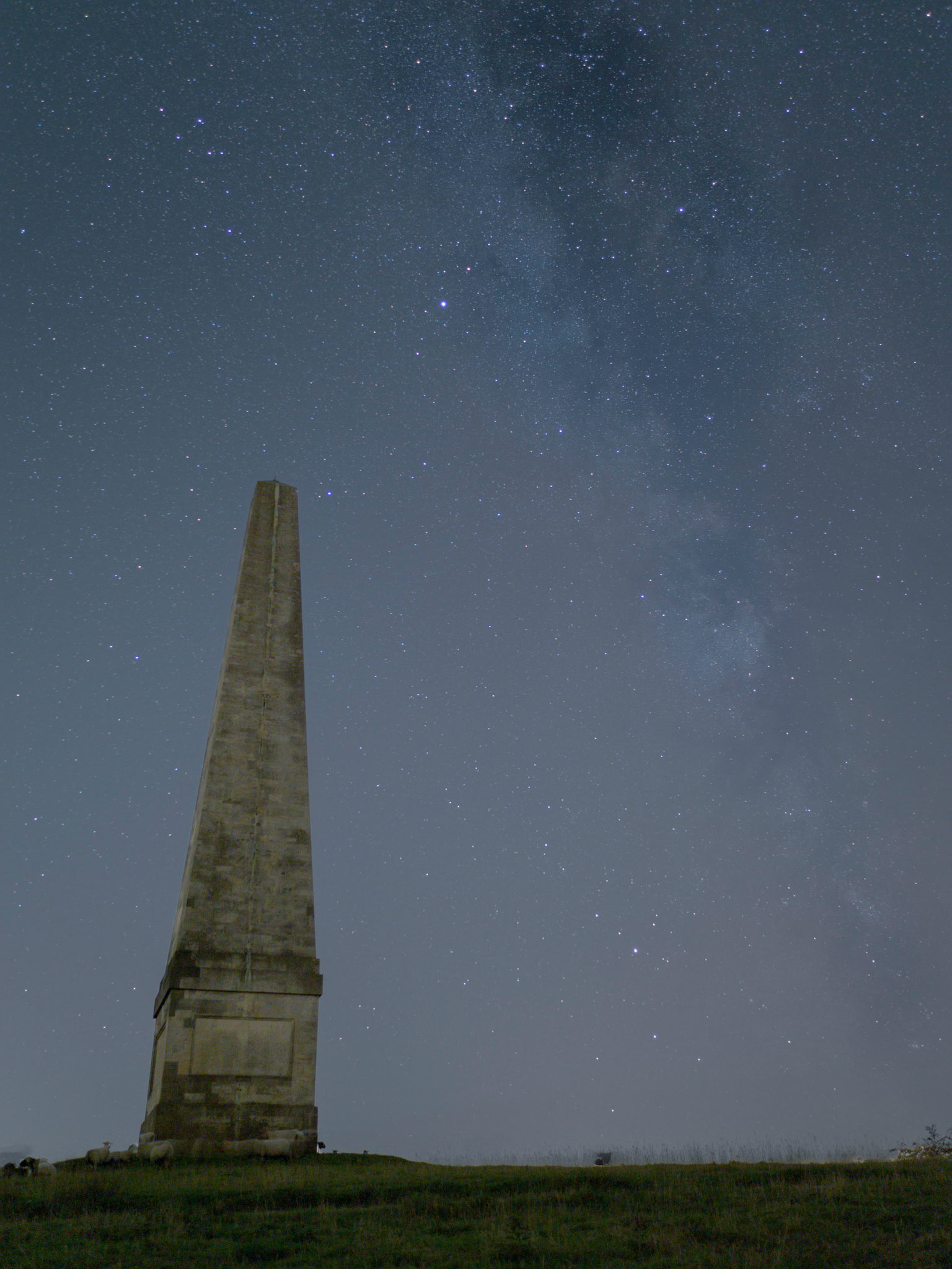 Made from 25 light frames with 12 dark frames by Starry Landscape Stacker 1.8.0.  Algorithm: Min Horizon Noise