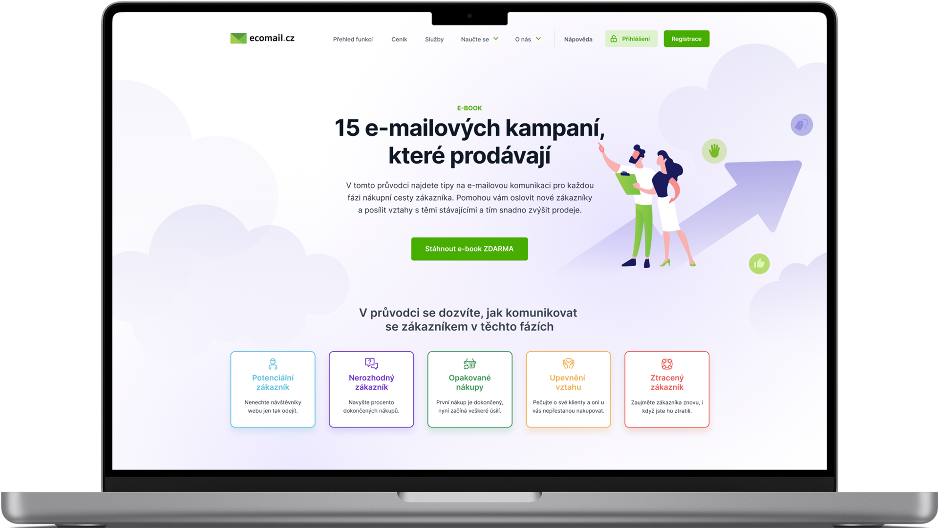 Adéla Kudrnáčová – creative - E-book Landing page